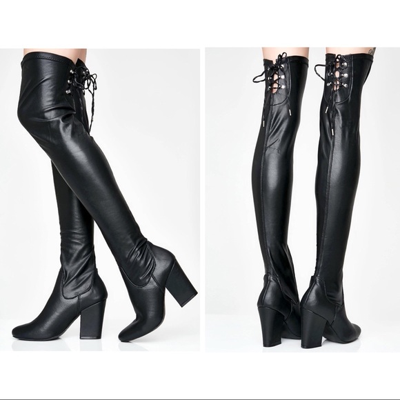 qupid thigh high boots
